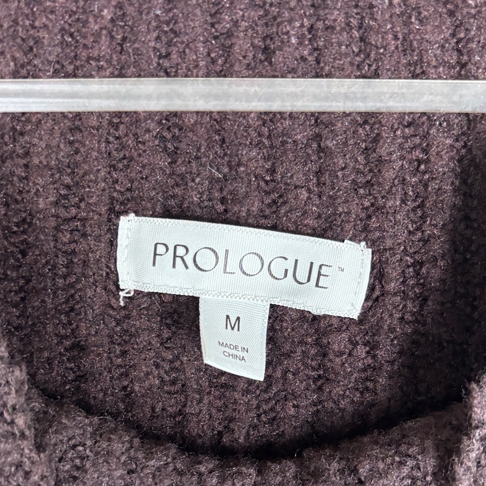 Prologue Dual Purple Mock Neck Sweater Medium - Picture 5 of 7